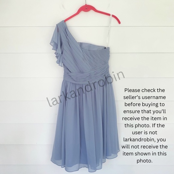 Azazie Carly Dress Dusty Blue 6 - Picture 8 of 17